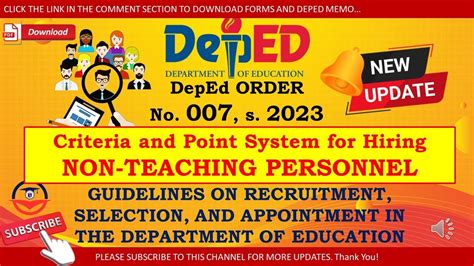 deped order no 7|DepED Hiring Guidelines (Teacher 1 Ranking Process 2024.